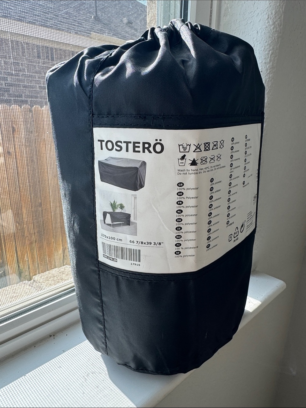 IKEA TOSTERÖ Black Outdoor Furniture Cover